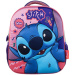 Luna: rucsac de grădiniță rotunjit, cu imprimeu Must Team 3D Stitch, 26x10x32 cm