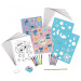 Luna: set creativ și de papetărie Disney Stitch, 45 de piese
