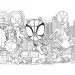 Marvel Spidey 2 în 1 puzzle cu 24 de piese și carte de colorat 35x25cm - Lisciani