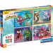 Marvel Spidey 4 în 1 Supercolor puzzle - Clementoni