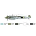 Mașină de model Italeri 1/72 Bf 110 C Zerstörer avion de vânătoare