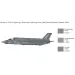 Mașină de model Italeri 1/72 F-35B Lightning II avion de vânătoare