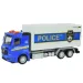 Masini de politie: Camion de politie cu roti libere in diverse variante de 19cm