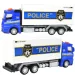 Masini de politie: Camion de politie cu roti libere in diverse variante de 19cm