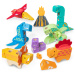 Melissa &amp; Doug Blockables set de construit cu dinozauri, 69 de piese