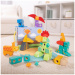 Melissa &amp; Doug Blockables set de construit cu dinozauri, 69 de piese