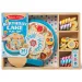 Melissa &amp; Doug: Set de joacă din lemn cu tort aniversar - Spin Master
