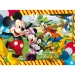 Mickey Mouse și prietenii săi 2 în 1 puzzle Eco de 60 de piese și carte de colorat 70x50 cm - Lisciani
