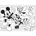 Mickey Mouse și prietenii săi 2 în 1 puzzle Eco de 60 de piese și carte de colorat 70x50 cm - Lisciani