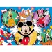 Mickey Mouse și prietenii săi 2 în 1 puzzle eco mini de 24 de piese și carte de colorat 35x25cm - Lisciani