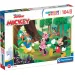 Mickey Mouse și prietenii săi în aventura din pădure puzzle maxi supercolor de 104 piese - Clementoni