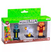 Minecraft 3D Toppeez, seria a 2-a, set de 3 figurine, diverse - 1 buc.
