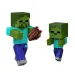 Minecraft: Figurină de acțiune Zombie cu capcană săgeată - Mattel