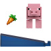 Minecraft: Figurină porcușor cu accesorii - Mattel