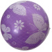 Minge de cauciuc mov cu imprimeu de fluturi, 23 cm.
