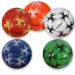 Minge de fotbal colorat cu diverse modele, 23cm, 1 bucata