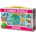 Mini puzzle cu animale de mare 6 bucati - D -Toys