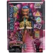 Monster High: O Zi de Naștere Înfricoșător de Dulce – Păpușa Cleo De Nile cu balon și cadou – Mattel