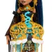 Monster High: O Zi de Naștere Înfricoșător de Dulce – Păpușa Cleo De Nile cu balon și cadou – Mattel
