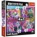 Monster High: Zi electrizant 4 în 1 puzzle - Trefl