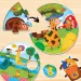Montessori: Set puzzle cu pui de animale, 42 piese - Lisciani