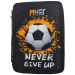 Must: Penar umplut, cu două etaje, cu imprimeu de fotbal, 15x5x21 cm