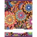 Nebulo: Caiet cu linii, cu spirală, cu model floral fractal, 81-32, format A4