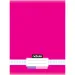 Nebulo: Caiet pătrățat cu capse, neon roz, format A4, 87-32