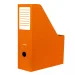 Nebulo: suport vertical pliabil pentru documente, din carton, 80 mm, portocaliu