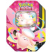 Pachet colecționabil de cărți Pokémon TCG: Mega Moonlit Tin, în două variante, 1 bucată