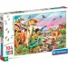 Pământul dinozaurilor puzzle Supercolor de 104 piese - Clementoni