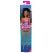 Păpușă Barbie Beach în costum de baie cu model, de culoare mov - Mattel