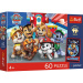 Patrula Cățelușilor puzzle premium plus de 60 piese pentru copii, cu poster - Trefl