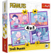 Peanuts Snoopy — Ziua câinelui, puzzle 4-în-1 35/48/54/70 piese - Trefl