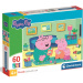 Peppa Pig distracție în familie puzzle Supercolor 60 de piese - Clementoni