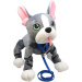 Peppy Pets: bulldog francez de pluș cu lesă, 28 cm