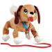Peppy Pups: Cățel de pluș maro cu lesă 28 cm