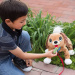 Peppy Pups: Cățel de pluș maro cu lesă 28 cm