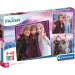 Personajele principale din Frozen puzzle Supercolor de 3x48 piese - Clementoni