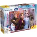Personajele principale din Regatul de Gheață 2 în 1 maxi puzzle de 24 de piese și carte de colorat 70x50cm - Lisciani