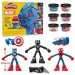 Play-Doh: Aventuri eroice Marvel - set de plastilină cu 3 figurine - Hasbro