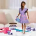 Play-Doh: Set de modelaj cu rochii cu volane Barbie Fashionista și păpușă - Hasbro
