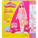 Play-Doh: Set de plastilină Barbie inimi și coroană de păr cu păpușă - Hasbro