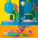 Play-Doh: Set de plastilină Wonder Glow cu microscop și elemente luminoase – Hasbro
