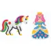 PlayBox: 2 baze pentru mărgele termoadezive de 9 mm în formă de unicorn și prințesă