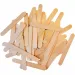 PlayBox: Bețe de lemn decorative cu colțuri rotunjite 150x18mm, pachet de 100 bucți.