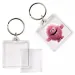 PlayBox: Breloc pătrat transparent 4x4cm 1buc