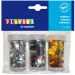 PlayBox: Inimi decorative în diverse culori, pachet de 3x12g.