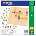 PlayBox: Joc educativ din lemn colorat ABC 25x25cm
