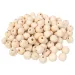PlayBox: Mărgele din lemn natural de 20mm, pachet de 100 bucăți.